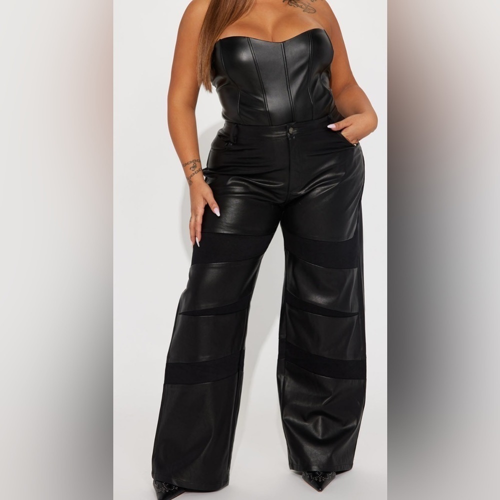 Faux Leather Pants